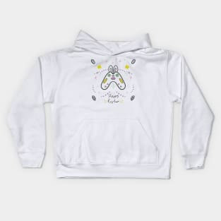 Easter bunny gamer SVG Kids Hoodie